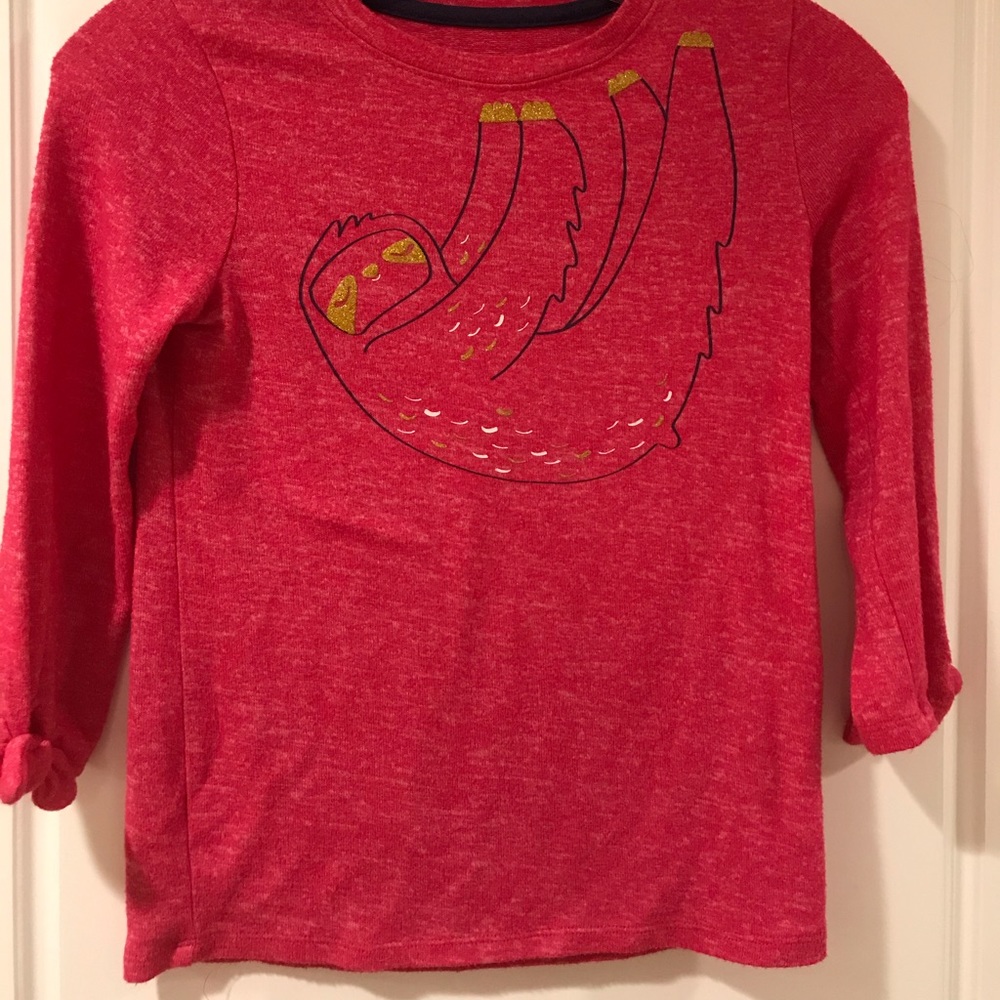 Girls cute sloth sweater size 7/8